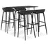 Swen Studio -  5 Piece Bar Set Black